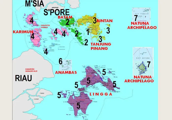 Daftar Nama Kabupaten dan Kota di Provinsi Kepulauan Riau