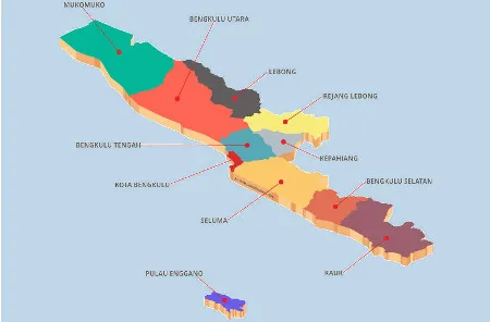 Daftar Nama Kabupaten dan Kota di Provinsi Bengkulu