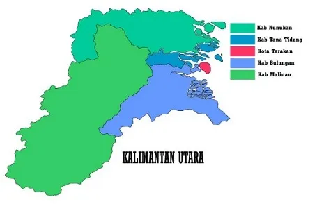 Daftar Nama Kabupaten dan Kota di Kalimantan Utara